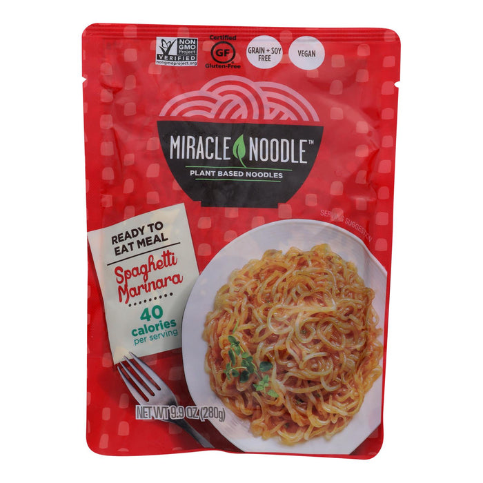 Miracle Noodle Shirataki Rte Meal: Spaghetti & Marinara Sauce (Pack of 6-9.9 oz Packs)