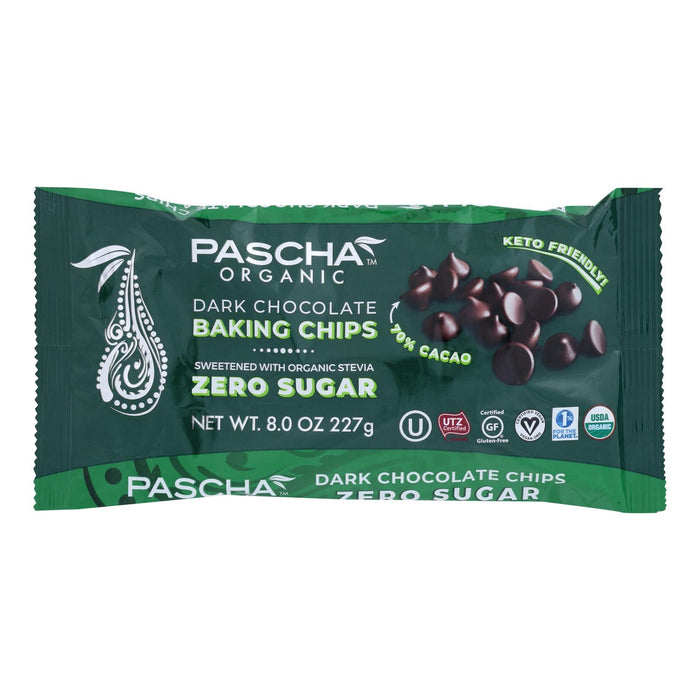 Pascha Premium Baking Chocolate Chips (8 Oz., Pack of 6)