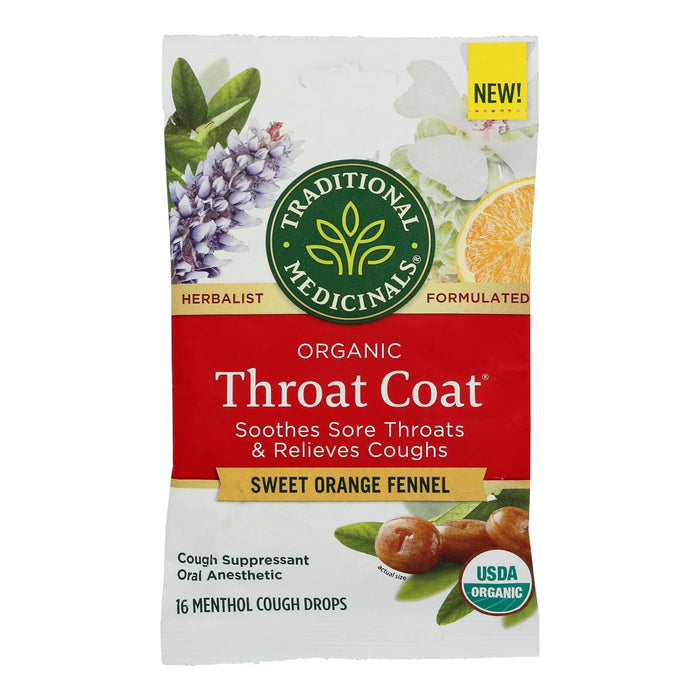 Traditional Medicinals Lozenges, Sweet Orange Fennel, 16 ct/pack