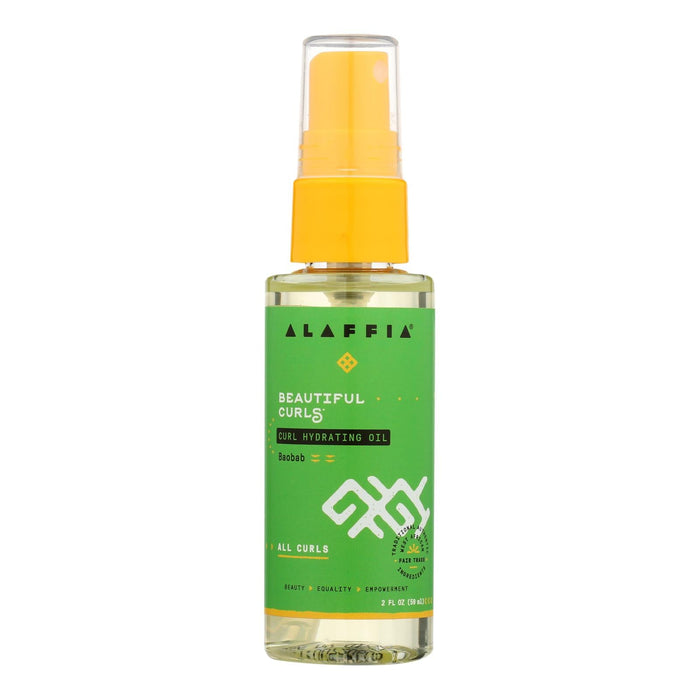 Alaffia Curl Hydrating Oil for Lusciously Defined Curls - 2 Fz