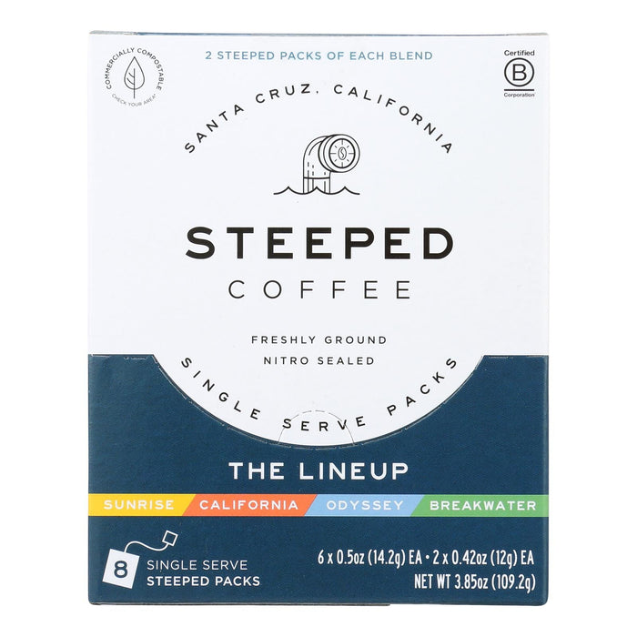 Steeped Coffee - SS Cof The Line Up (Pack of 3-8 Ct)