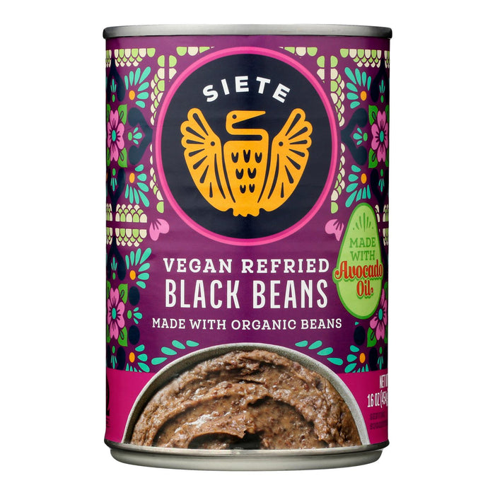 Siete Whole Black Beans (Pack of 12-16oz)