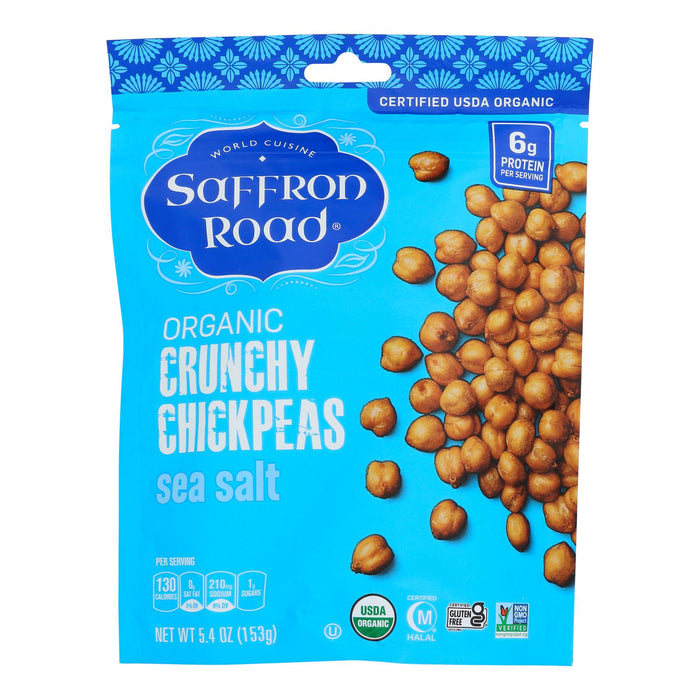 Saffron Road Crispy Sea Salt Chickpeas 5.4 Oz Pack of 6