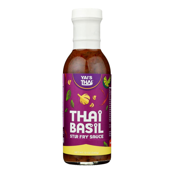 Yai's Thai Sauce Thai Basil, 12 Fl Oz (Pack of 6)