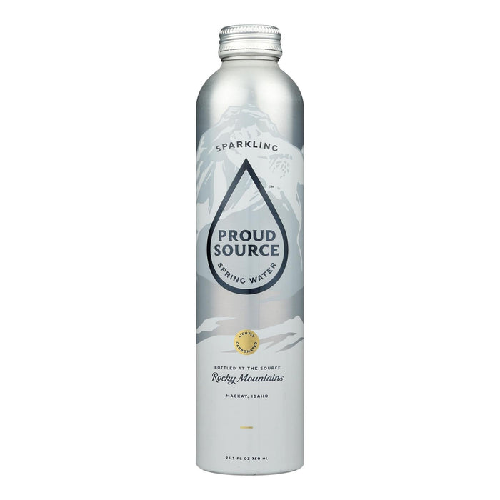 Proud Source 0.9°C Temperature Natural Spring Water (25.3 fl oz, Pack of 12)