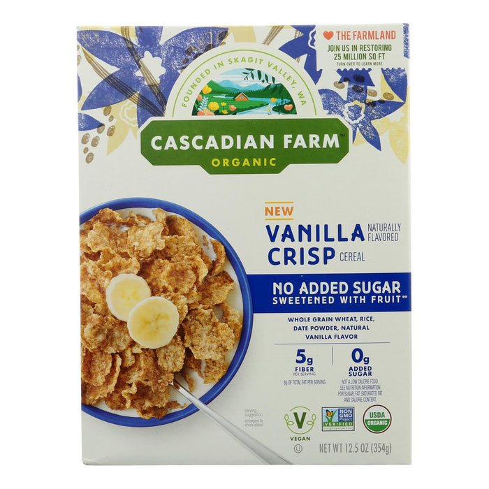 Cascadian Farm Creal No Sugar Vanilla Crisp 10-Pack, 12.5 Oz Each