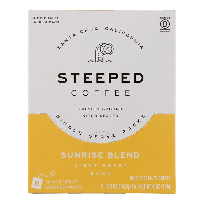 Steeped Coffee - SS Cof Srise Blend Lte Rst (Pack of 3-8 Ct)