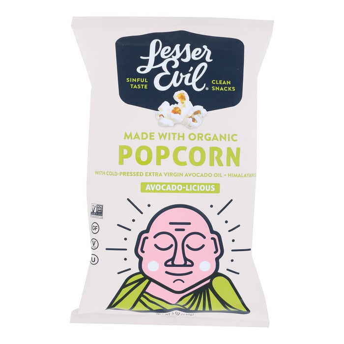 Lesser Evil Avocado-licious Popcorn (4.6 Oz Bags - 12 Pack)