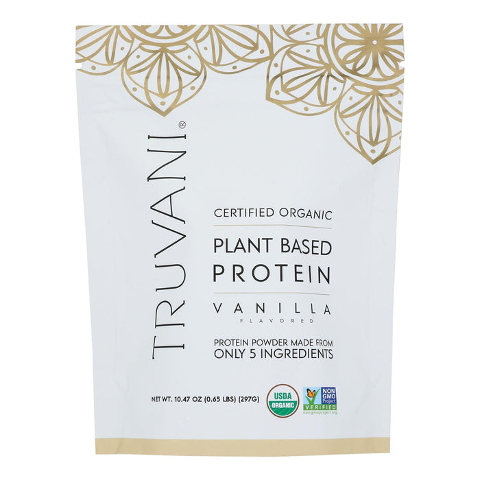 Truvani Vanilla Plant-Based Protein Powder - 10.47 Oz
