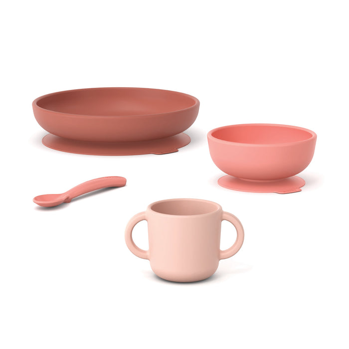 Silicone Baby Meal Set - Coral