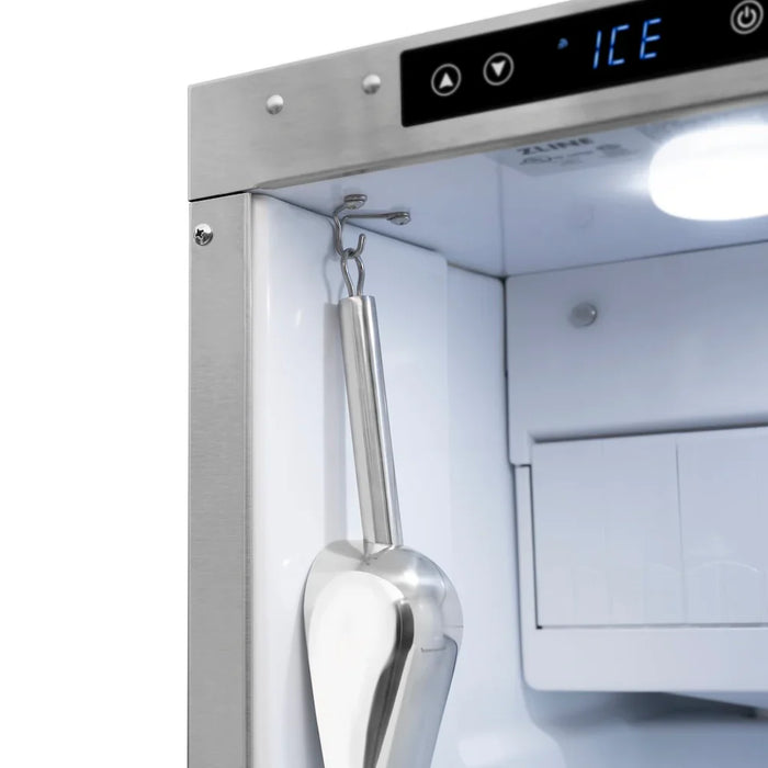 ZLINE 15" Touchstone Gourmet Ice Maker Drain Pump Panel Ready Door Polished Gold IGMDPZ-15-G