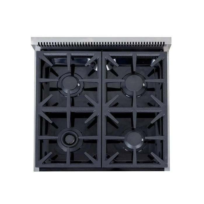 Kucht Professional 24" Gas Range Stainless Steel, True Simmer Burners, KFX2400X-S