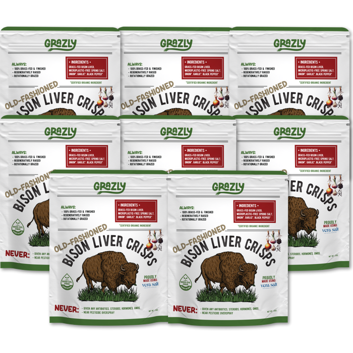 Bison Liver Crisps - 100% Grass-Fed/Finished