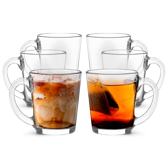 Glass Coffee/Tea Mug - 10.5oz - Set of 6