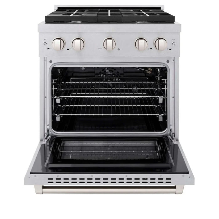 ZLINE 30"Gas Range, Convection Gas Oven , DuraSnow® Stainless Steel, SGRS-30