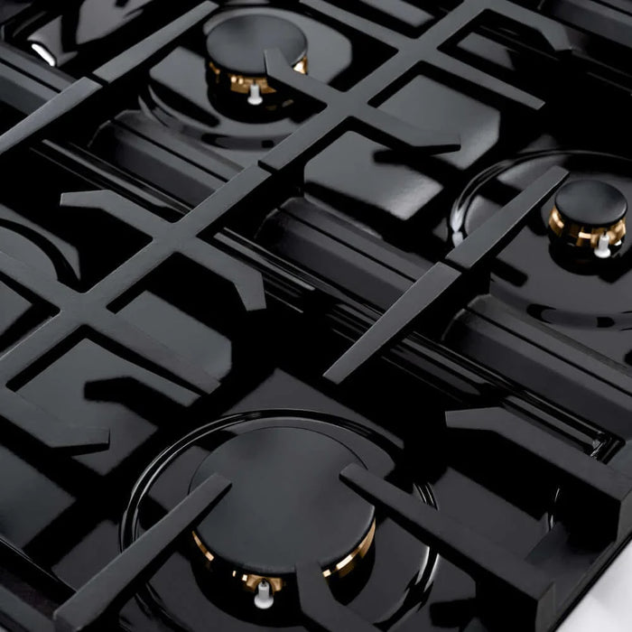 ZLINE 36" Classic Gas Range, Convection Gas Oven, Stainless Steel, Brass Burners, CGR-BR-36