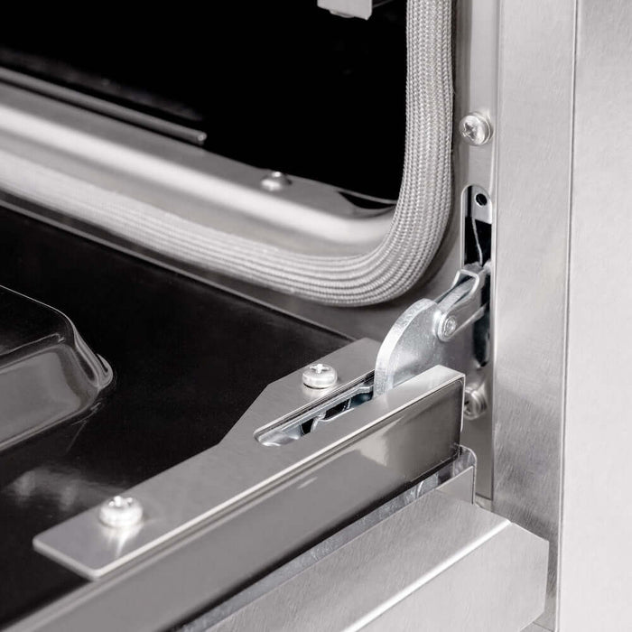 ZLINE 48"Classic Gas Range, Convection Gas Oven, DuraSnow® Stainless Steel, White Matte Door CGRS-WM-48