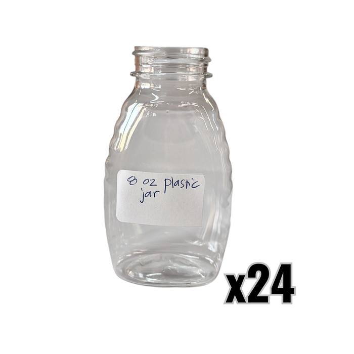 8 oz Plastic Classic Honey Jars