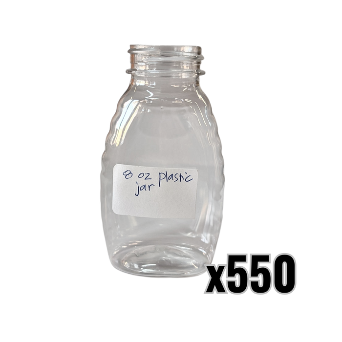 8 oz Plastic Classic Honey Jars