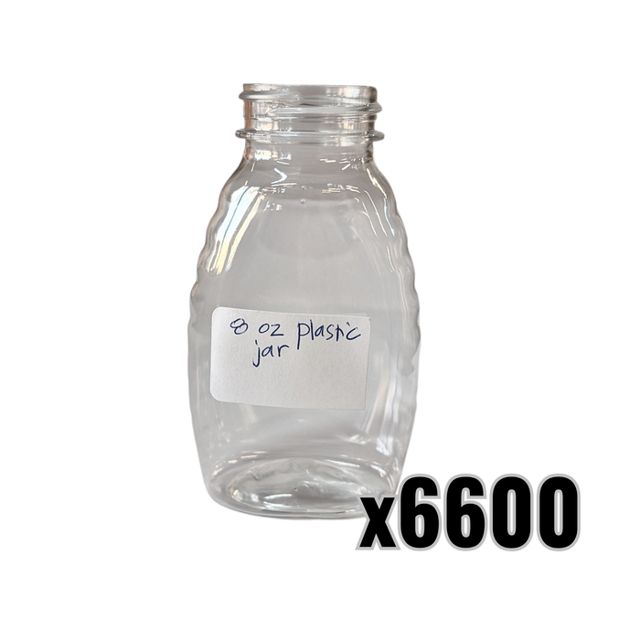 8 oz Plastic Classic Honey Jars
