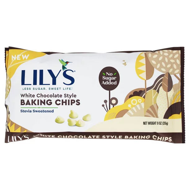 Lily's Low Carb Baking Chips, White Chocolate, 9oz (Pack of 12)