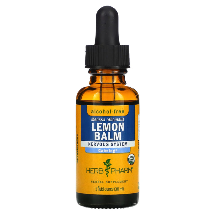 Herb Pharm Lemon Balm Glycerite - 1oz Herb for Calming Nervousness