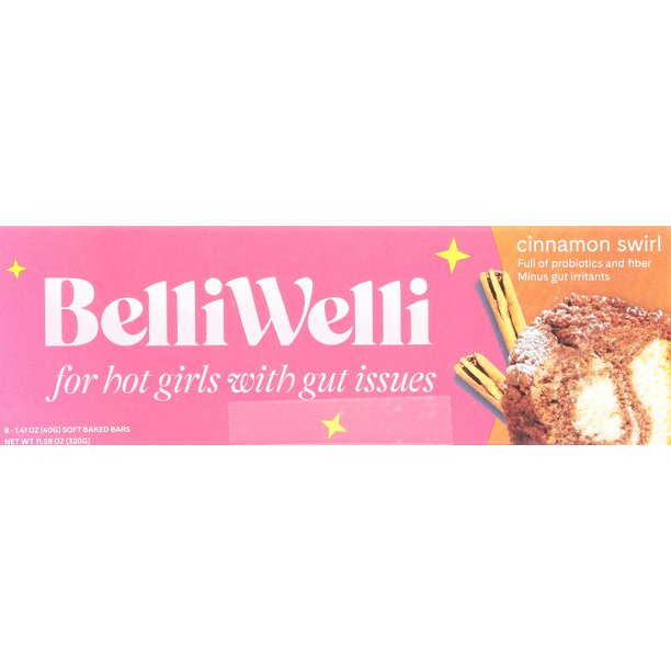 Belliwelli Bar Cinnamon Swirl - 8 Pack, 8/1.41 Oz