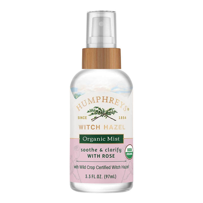 Humphreys Witch Hazel Mist with Rose, 3.3 Fl Oz (Pack of 12)