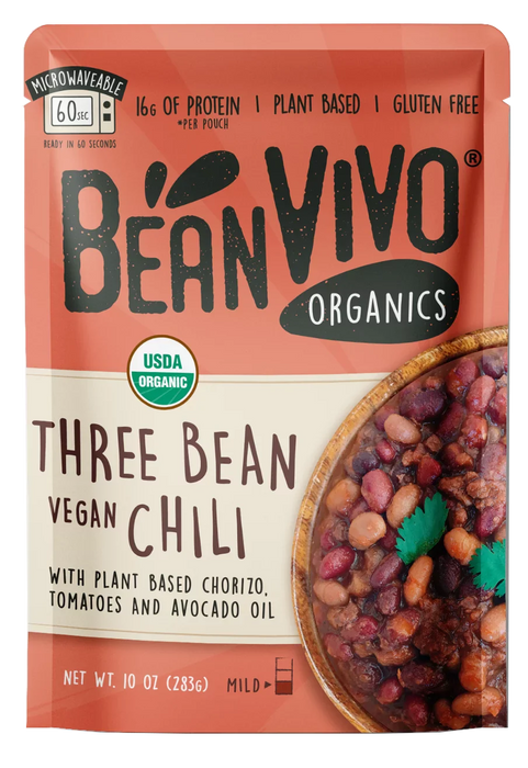 Bean Vivo - Chili 3 Bean Vegan, 10 Oz, Pack of 6