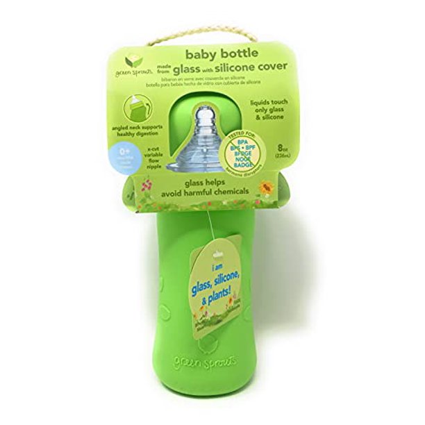 Green Sprouts Glass Baby Bottle 8oz for 0+ Months