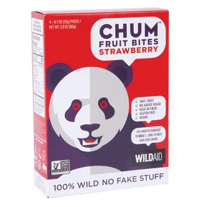 Chum Fruit Bites - Pack of 6 - 2.8 OZ Strawberry Flavor