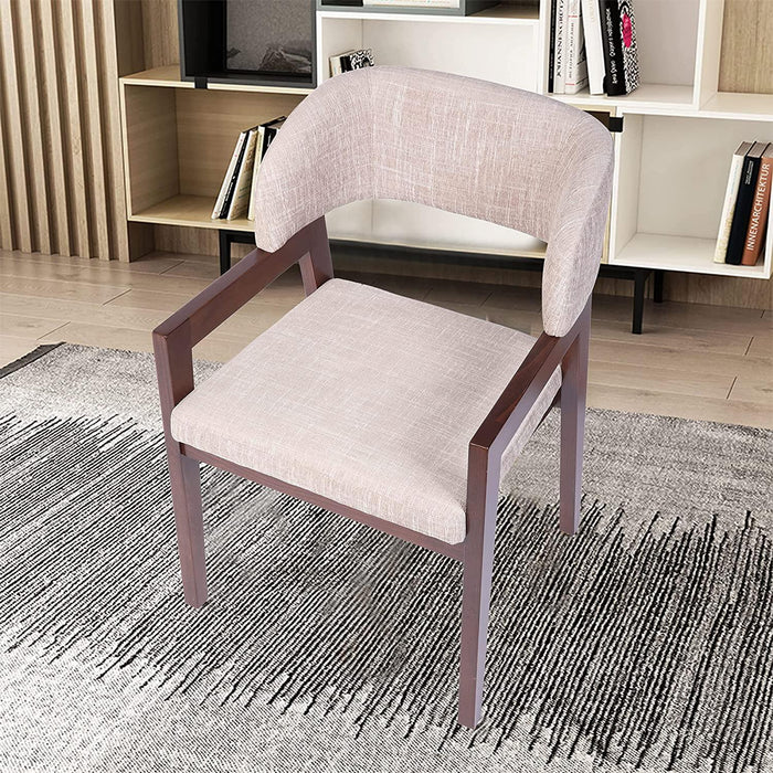 Mid Century Modern Accent Chairs Wood Frame Upholstered Armchair for Living Room, Kitchen, Bedroom