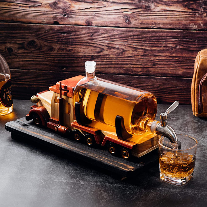 The Wine Savant Dog Shaped Liquor Whiskey Decanter, Beautiful Profile