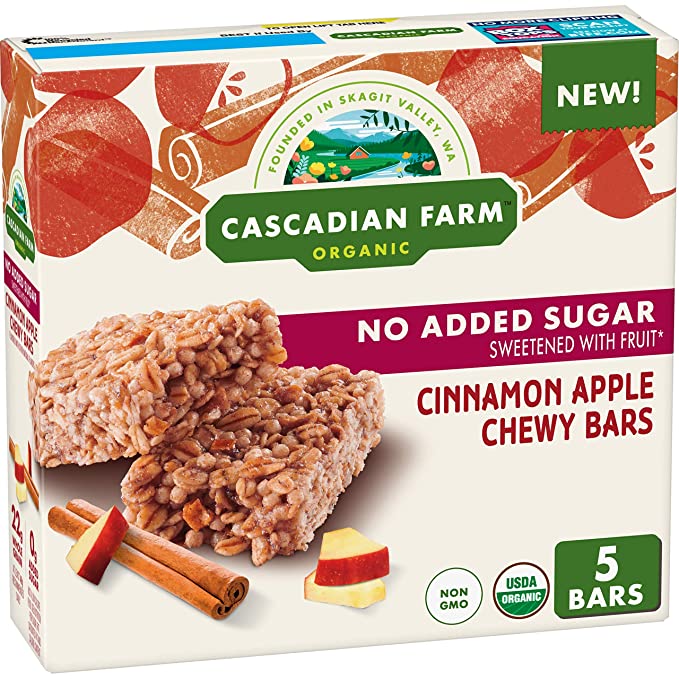 Cascadian Farm Granola, Cinnamon Apple, 6 Pack, 6 Oz