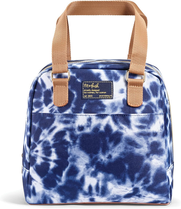 Fit & Fresh - Navy Tie Dye Lunch Bag Kit, 1-ct (Insulated)