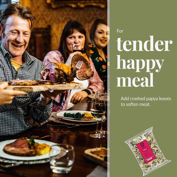 Akshit Papaya Leaves, Hojas de papaya, 2.6oz, Dried From Green Papaya Leaf, Herbal Tea, Non GMO, Caffeine free, Sugar free, Rich In Vitamins.