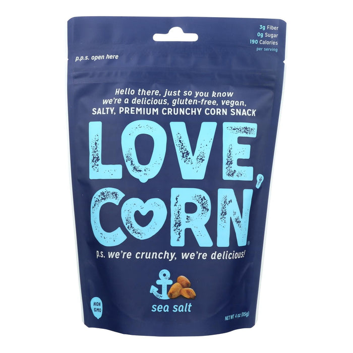 Love Corn Crispy Corn Sea Salt Snack Bags (Pack of 48 - 4 Oz)