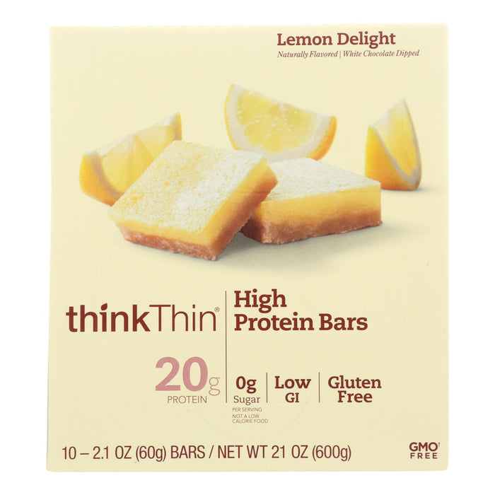 Thin Lemon Delight High Protein Bars, 10 Pack, 2.1 Oz Each