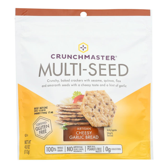 Crunchmaster Multigrain Cracker Cheddar Garlic Bread (12-Pack, 4 Oz)