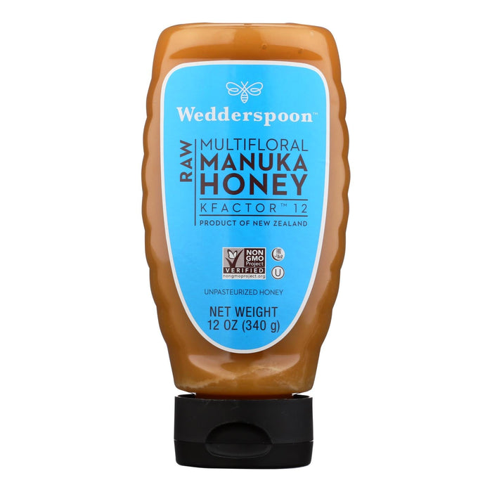 Wedderspoon Manuka Honey Kfactor 12 Oz. Jar (Pack of 6)