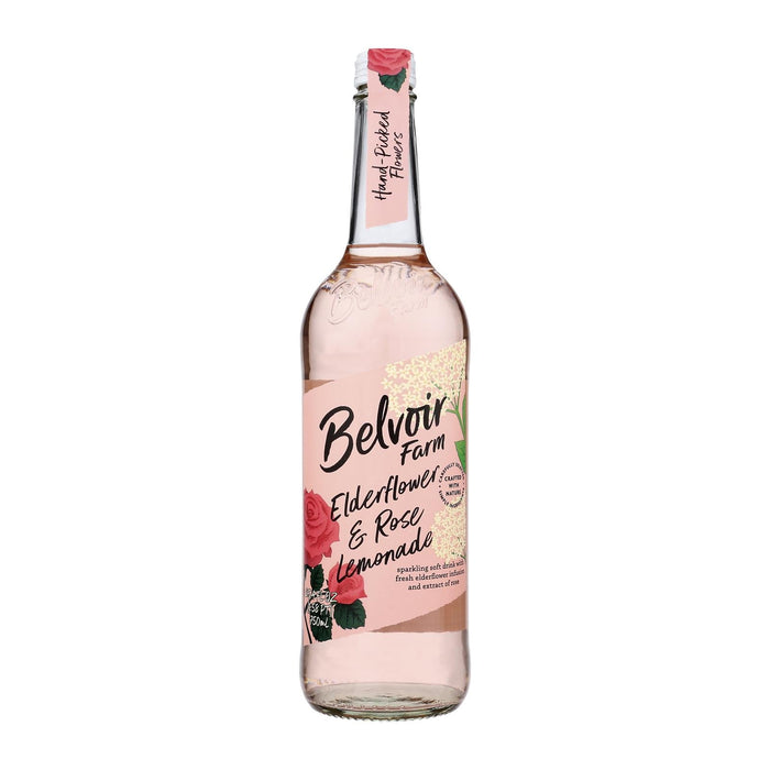 Belvoir Organic Elderflower & Rose Lemonade, 6 Pack, 25.4 Fl Oz