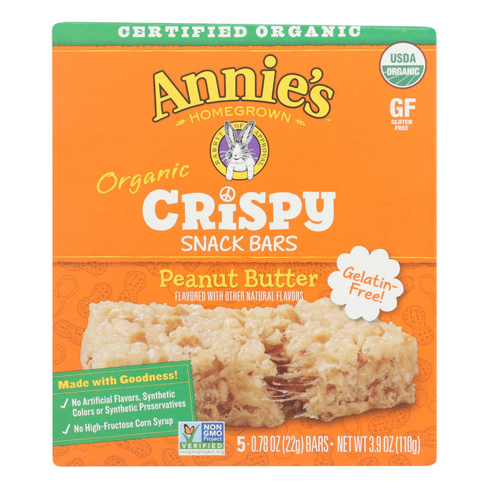 Annie's Homegrown Organic Peanut Butter Snack Bars (8 Pack)