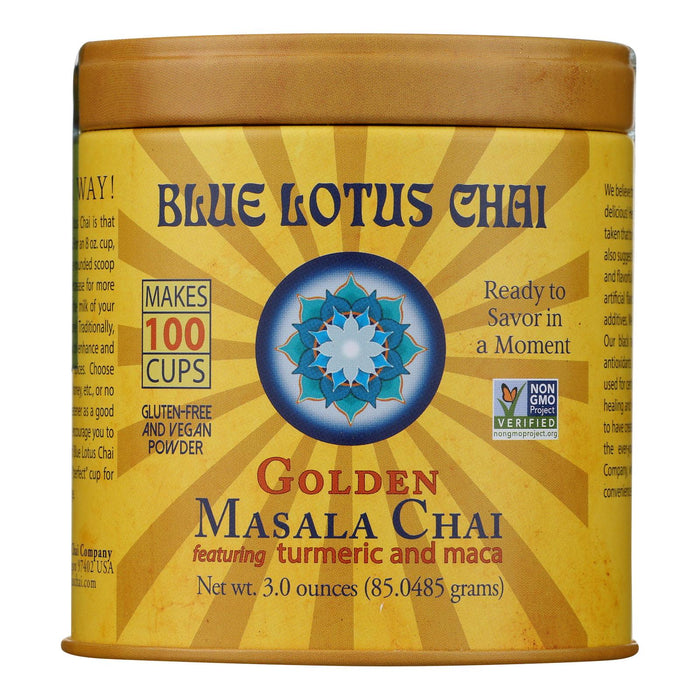 Blue Lotus Organic Masala Chai Golden, 6 Pack, 3 Oz Each