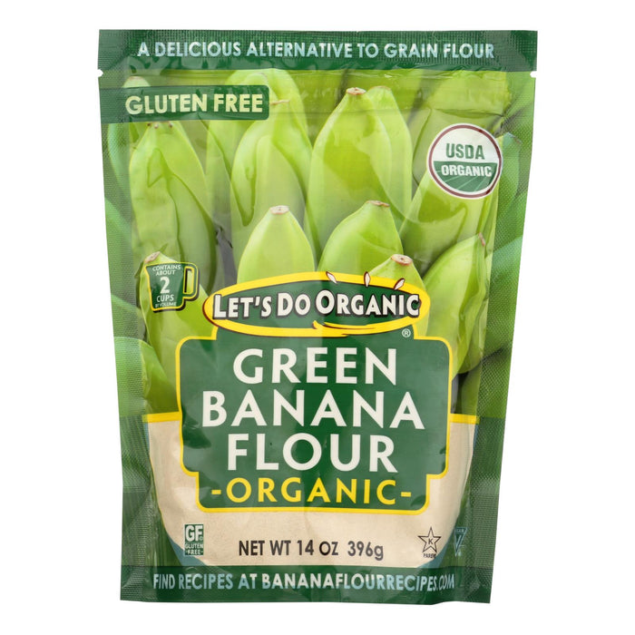 Let's Do Organic Green Banana Flour (Pack of 6 - 14 Oz)