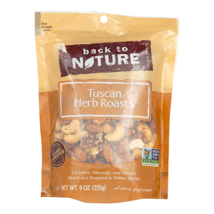 Back To Nature Tuscan Herb Roasted Walnuts (Pack of 9) - 9 Oz.