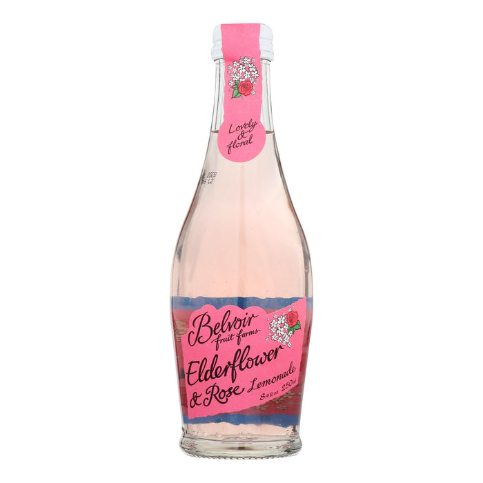 Belvoir Elderflower and Rose Organic Lemonade - 12 Pack, 8.4 Fl Oz Each