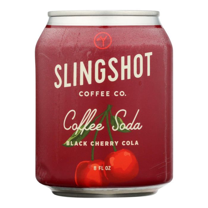 Slingshot Coffee Soda Black Cherry Cola (Pack of 12)