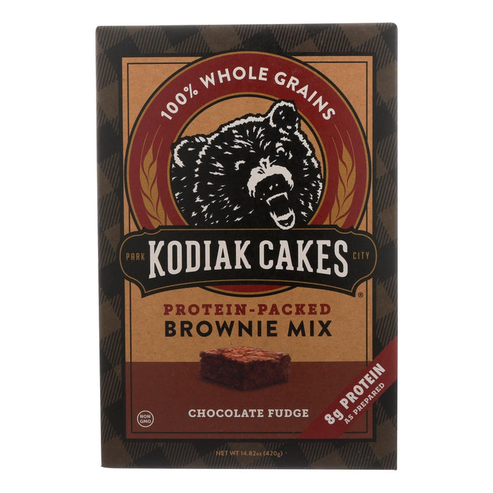 Kodiak Cakes Brownie Mix Chocolate Fudge, 14.82 Oz (Pack of 6)