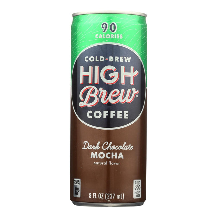 High Brew Coffee Ready-To-Drink Dark Chocolate Mocha, 8 Oz (Pack of 12)