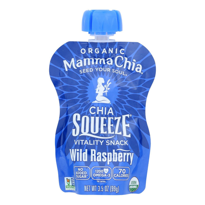 Mamma Chia Wild Raspberry Vitality Snack 3.5 Oz. (Pack of 16)